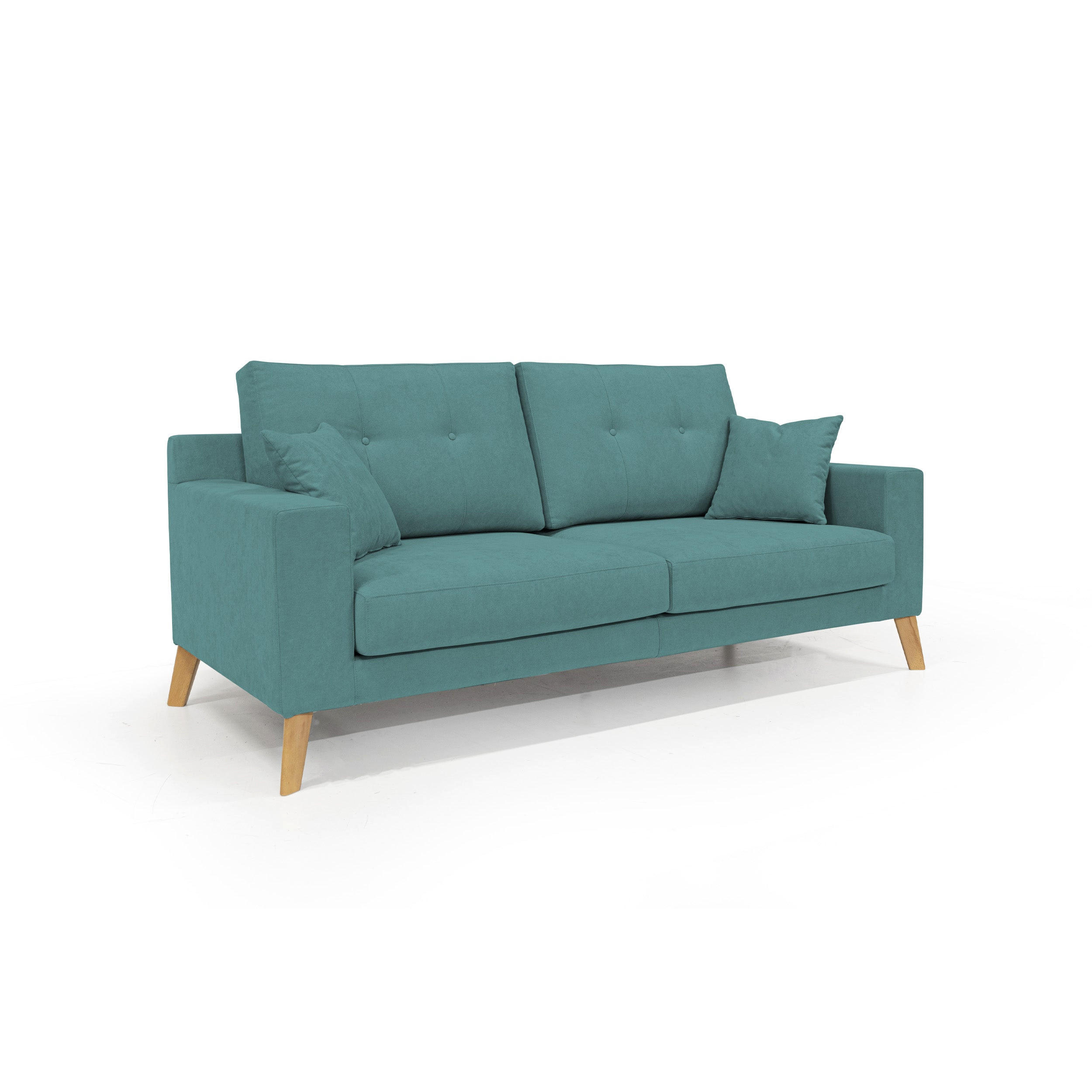 LINEARSOFA Danish - Petrol, Textil (186/95/91cm) - Divani.store