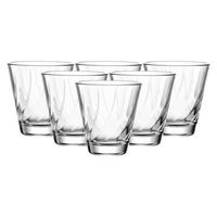 TRINKGLÄSER TWIST transparent 215 ml 6er Set - Transparent, Glas (0.215L) - Leonardo Living