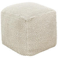 POUF Beige Joara - Beige, Textil (45/45/45cm) - Beliani