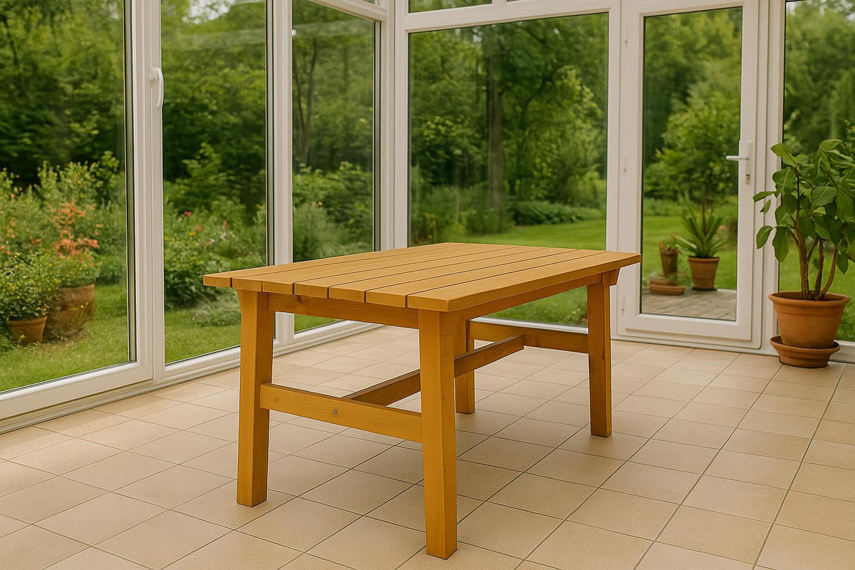 GARTENTISCH Drieburg 72x150cm aus Kiefer massiv - Braun, Holz (72/150/74cm) - TPFGarden