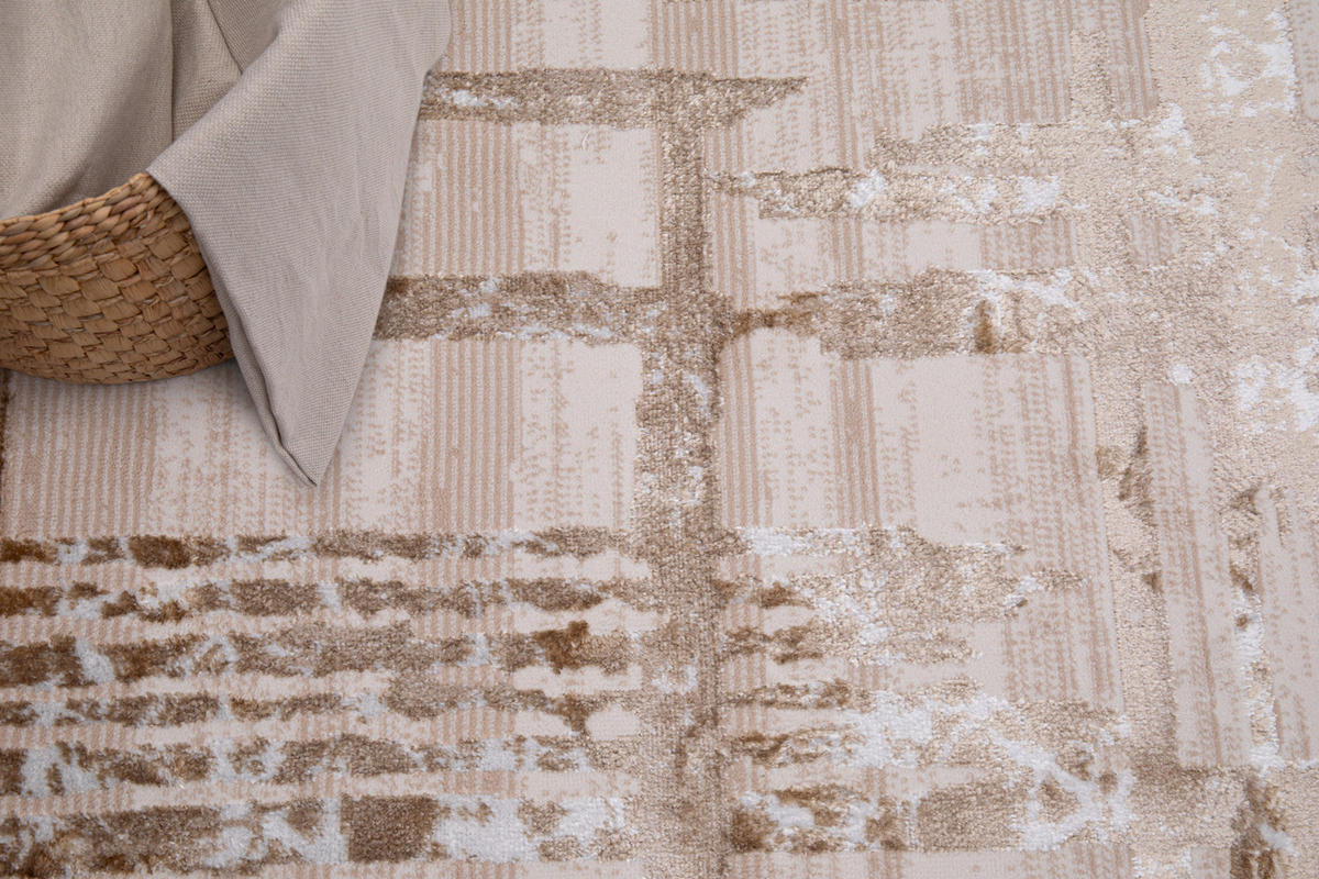 TEPPICH CRYSTAL Braun 120/170 cm - Braun, Textil (120/170cm) - Tapiso