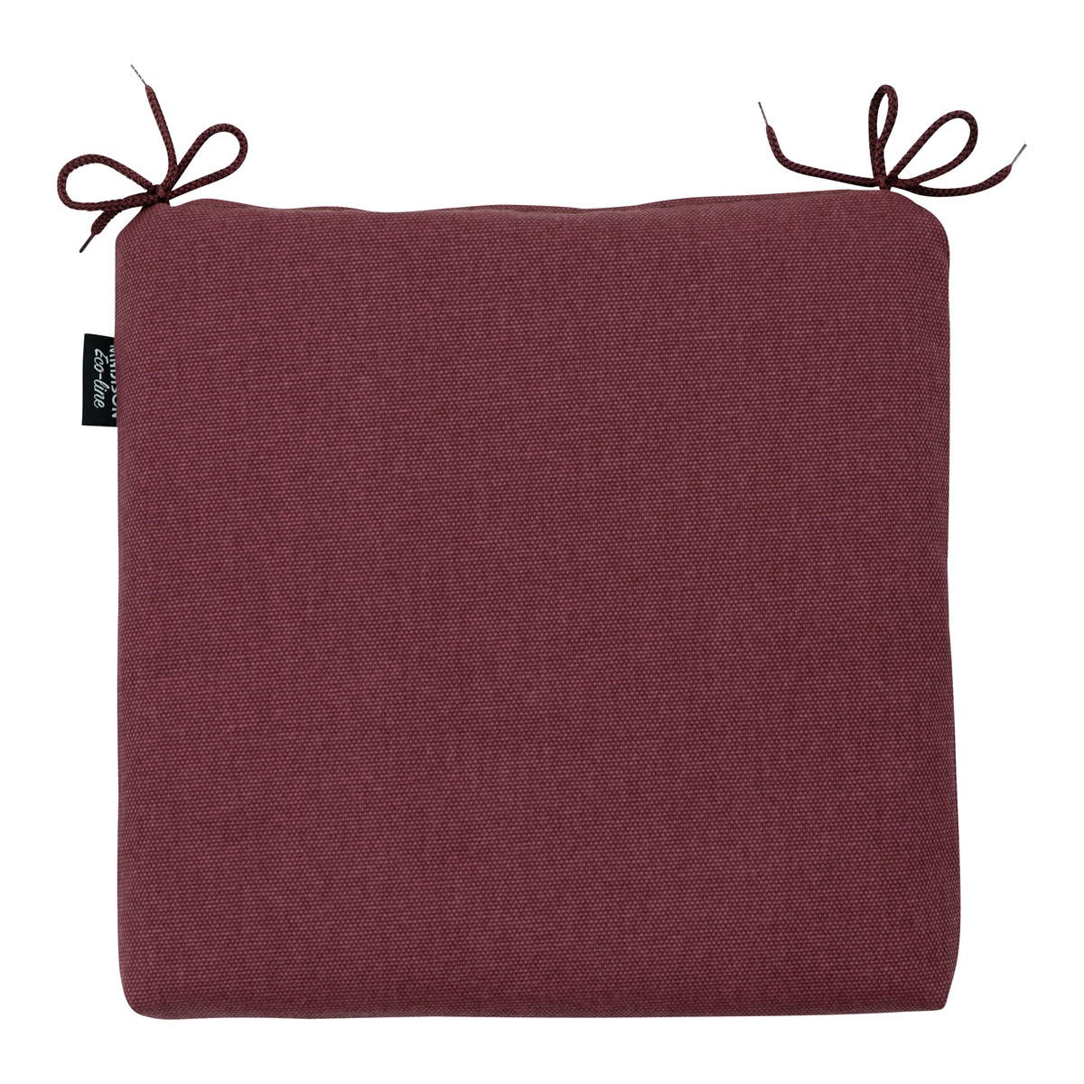SITZKISSEN Canvas 40/40 cm 4er-Set - Dunkelrot, Textil (40/4/40cm) - Madison