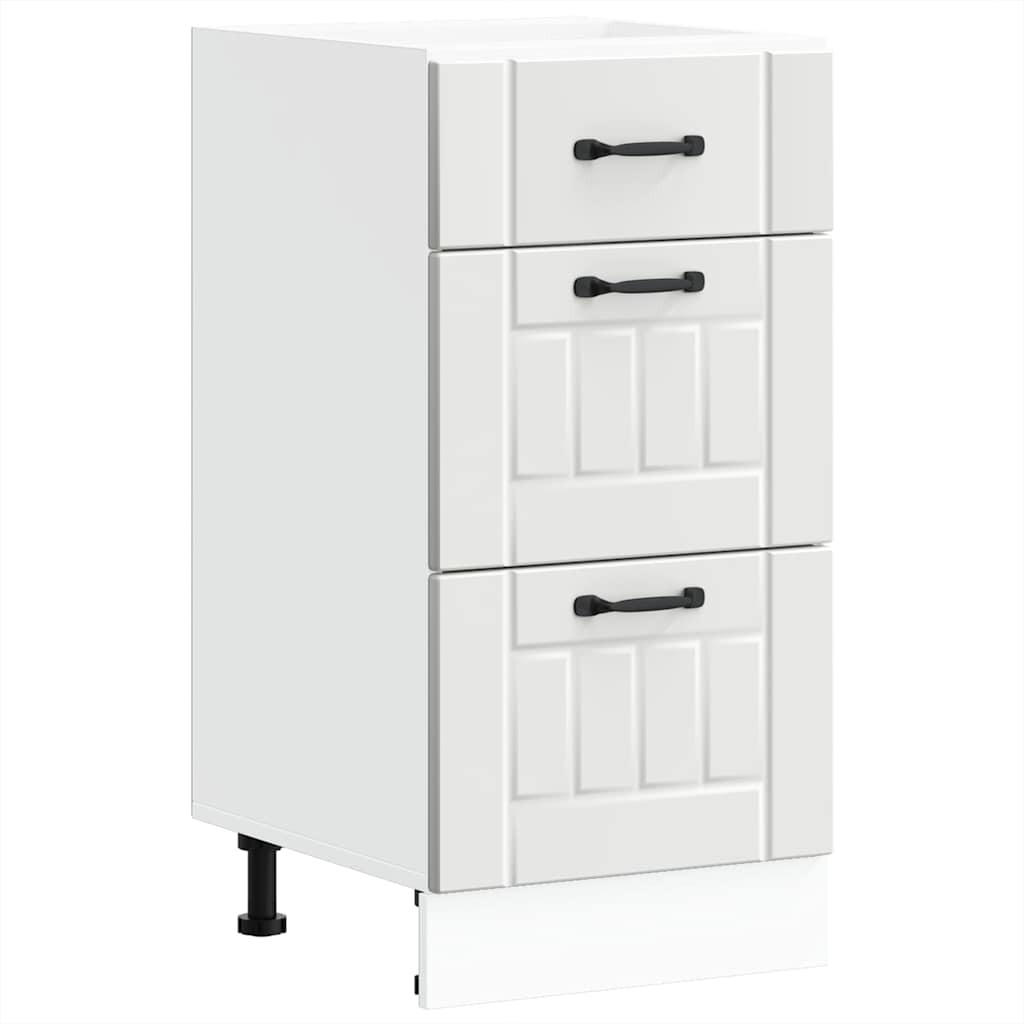 Deluke Küchenunterschrank Weiß 40x81.5x46 cm