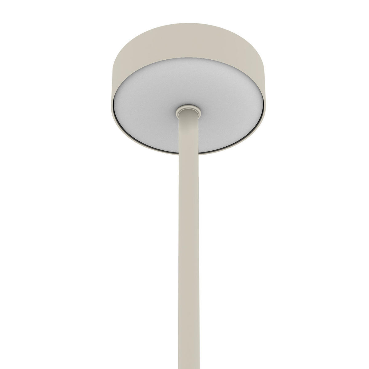 AKKU-TISCHLEUCHTE - Eisen / Kunststoff - Beige, Metall (8/8/28cm) - home24