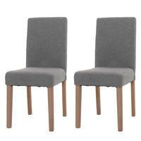 ESSZIMMERSTUHL Grau 2er-Set - Grau, Textil (42/90/50cm) - MCW