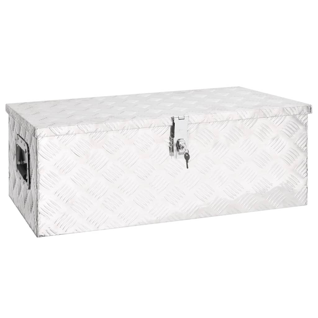 Deluke Aluminiumbox Silber 80x30x39 cm