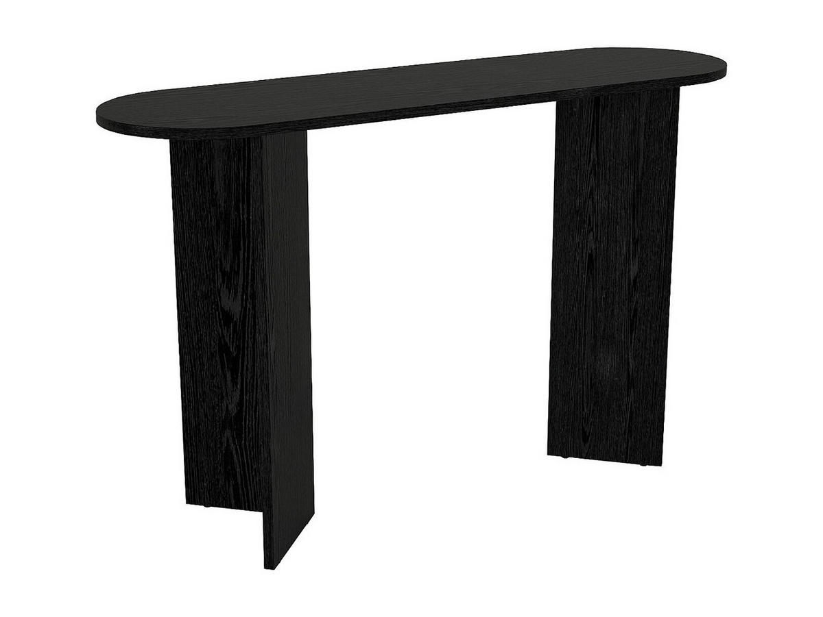 KONSOLENTISCH - 120 cm x 35 cm - Holz, Platte - Schwarz TOPANIA - Schwarz, Holz (35/120/74cm) - Vente-Unique