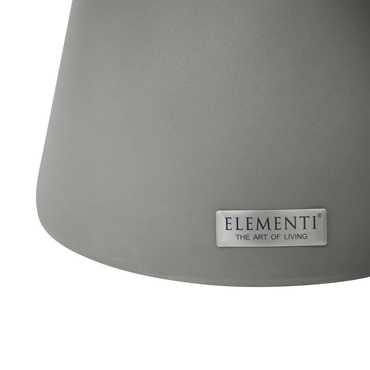BEISTELLTISCH ROME rund Klein Betonoptik 35 x 35 x 50 cm - Grau, Naturmaterialien (35/35/52cm) - Elementi