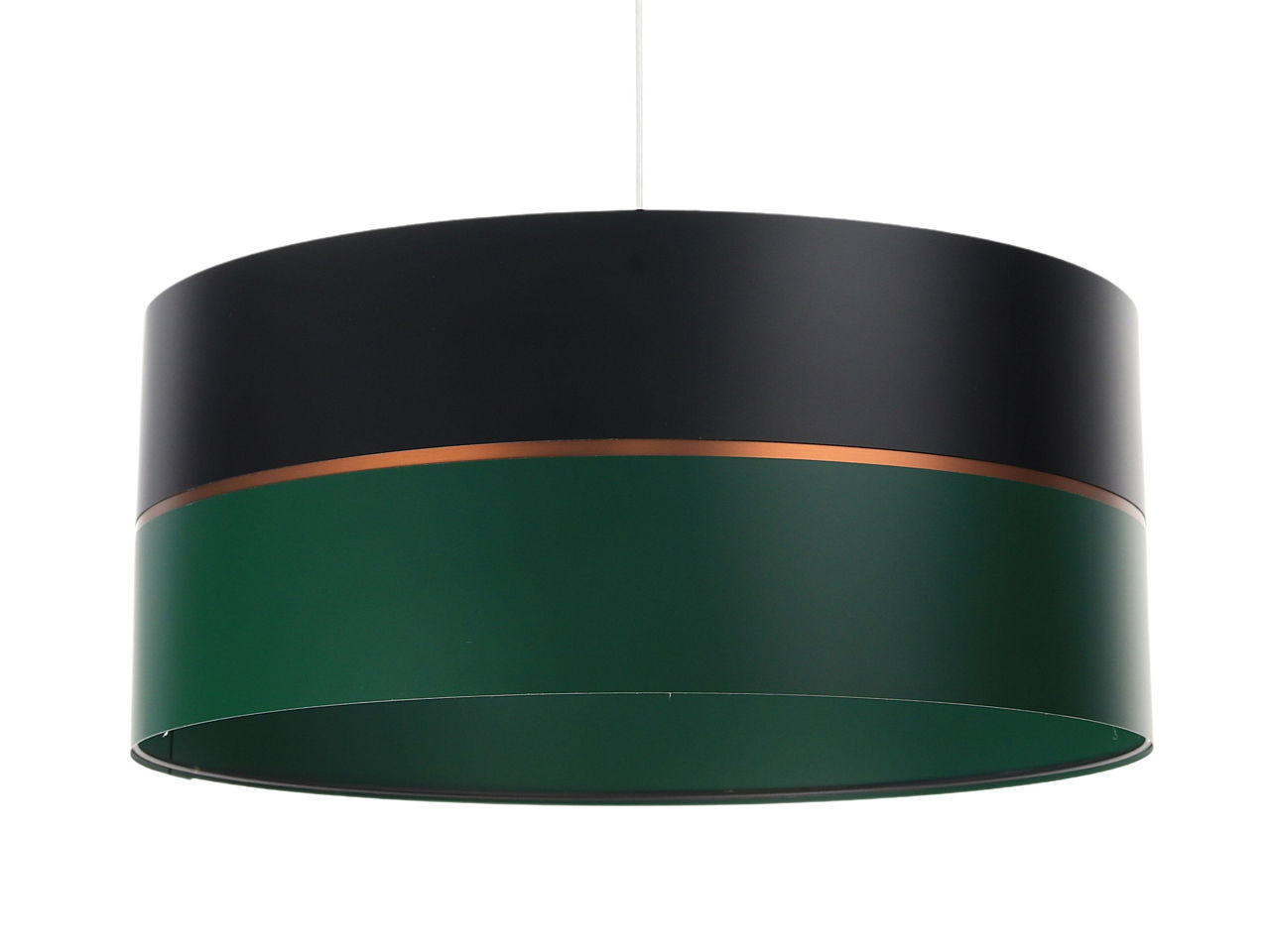 HÄNGELEUCHTE Grün 60/21 cm - Schwarz/Grün, Kunststoff (60/1.1/21cm) - ONZENO