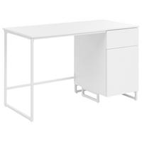 PSACÍ STŮL Bílý 120/60 cm Lexton - bílá, kompozitní dřevo (60/120/75cm) - Beliani