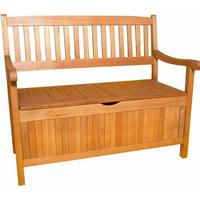 GARTENBANK Greena 4er Sitz - Braun, Holz (187/90/59cm) - Sedex