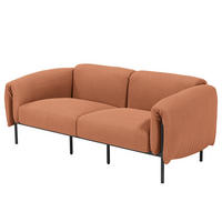 2-SITZER OUTDOOR-SOFA - Rosa, Textil/Metall (184/70/98cm) - home24