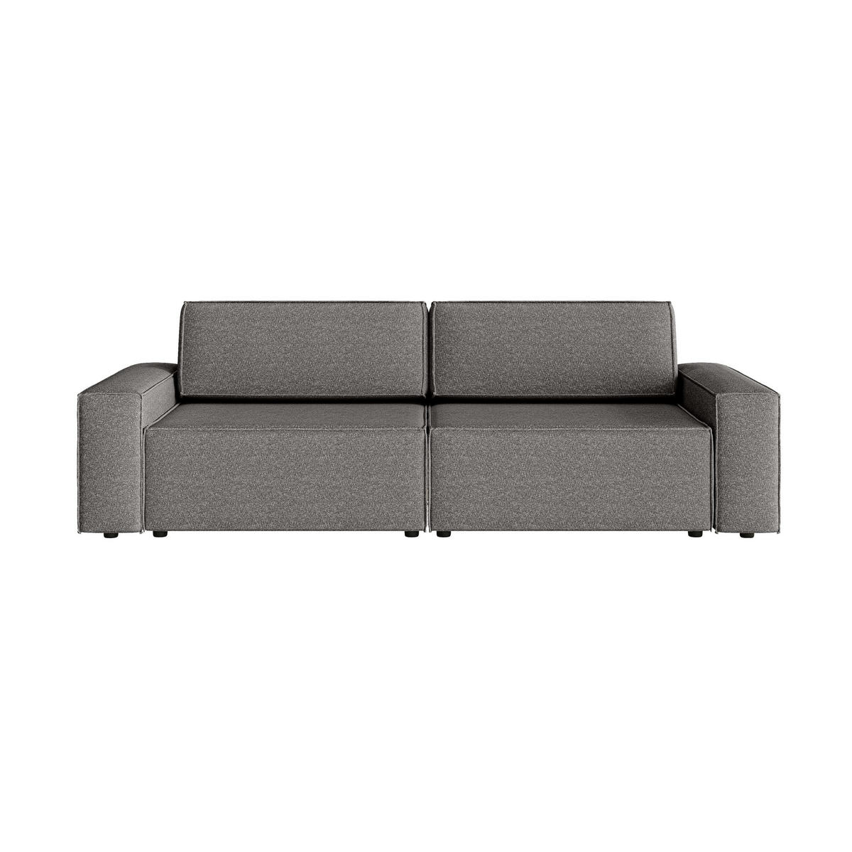 SOFA Lummo Mi mit Schlaffunktion, Graphit - Graphitfarben, Textil (246/70/185cm) - Fedve