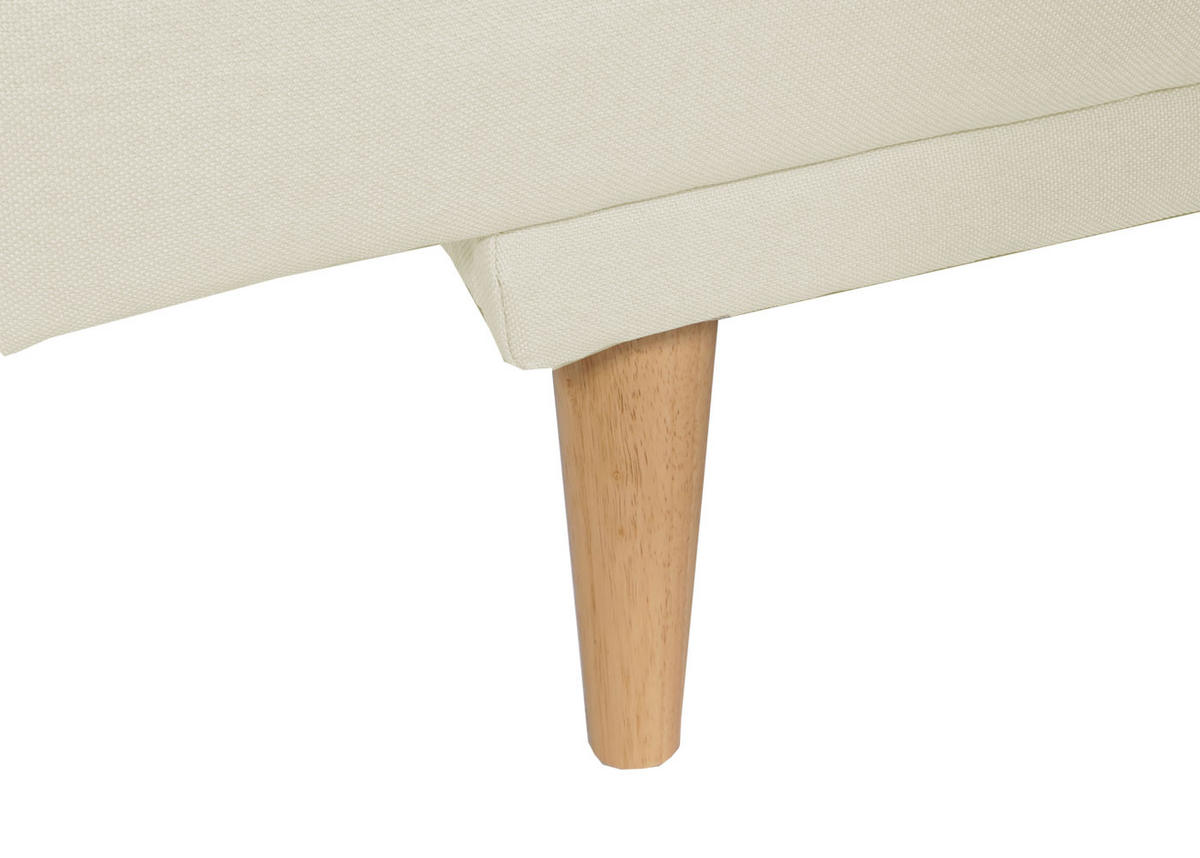 SCHLAFSOFA Cremeweiß - Weiß, Textil (180/90/110cm) - MCW