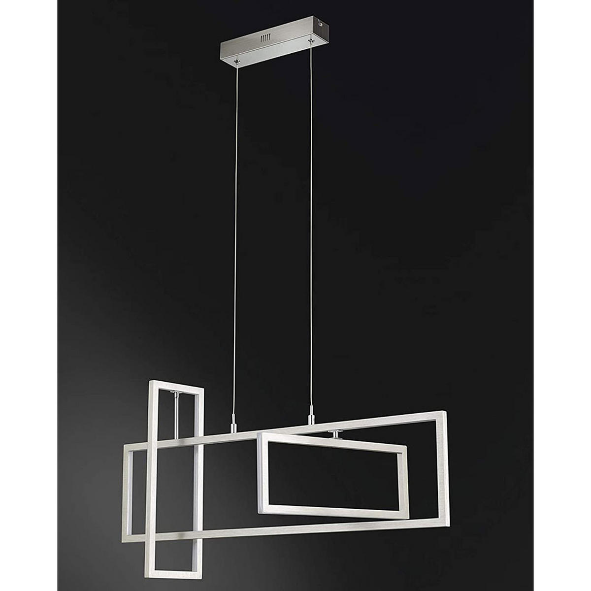 LED HÄNGELAMPE Metall Silber - Silberfarben, Metall (83/15/150cm)