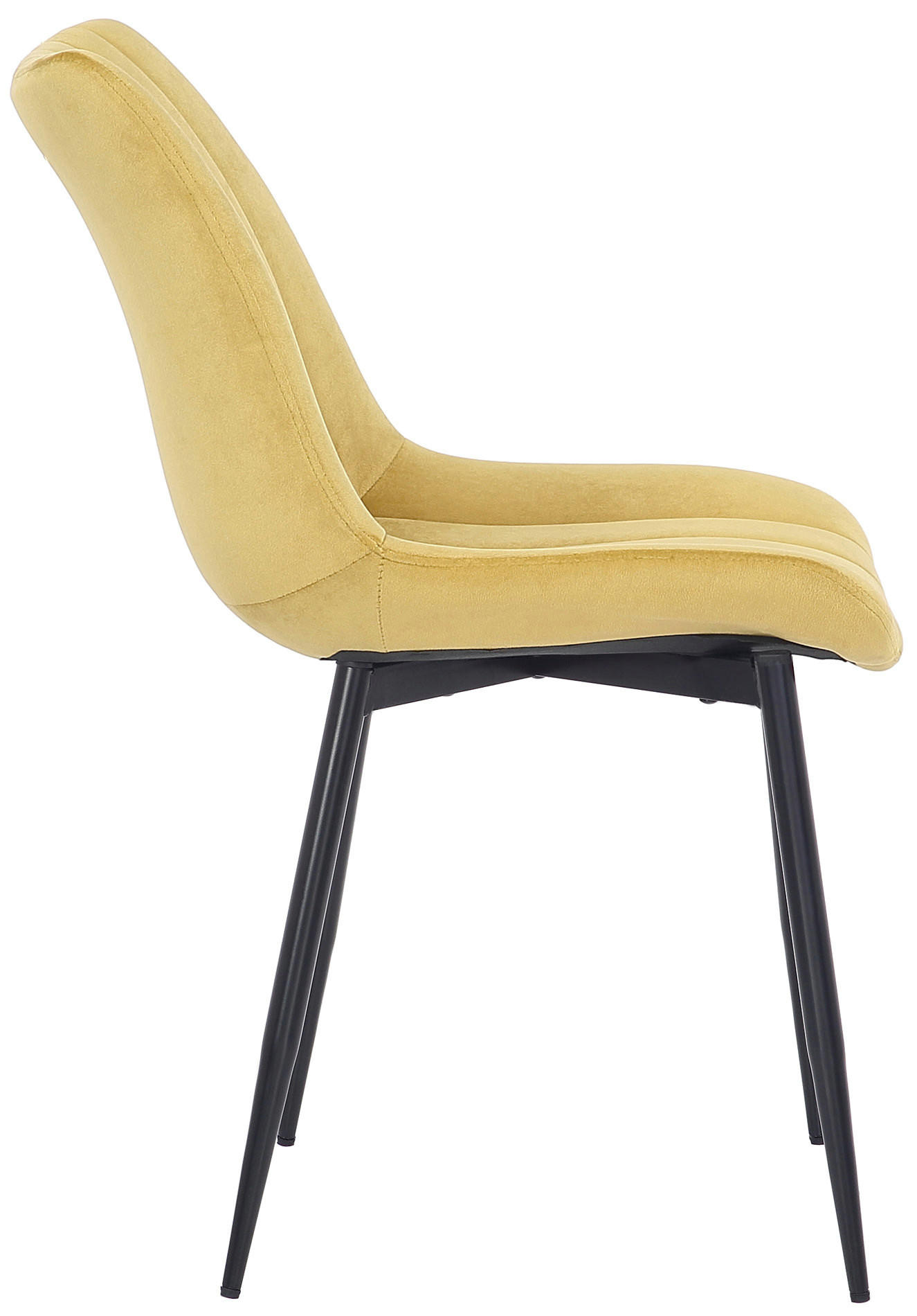 Thumbnail - CLP Stuhl, Gelb, Textil, 46x82x61 cm, Esszimmer, Stühle, Esszimmerstühle, Vierfußstühle