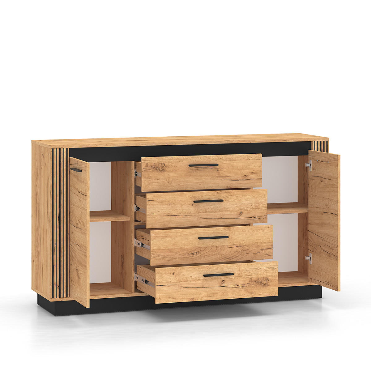 SIDEBOARD Solal Holz - Braun, Holzwerkstoff (160/90/40cm) - Petits-meubles