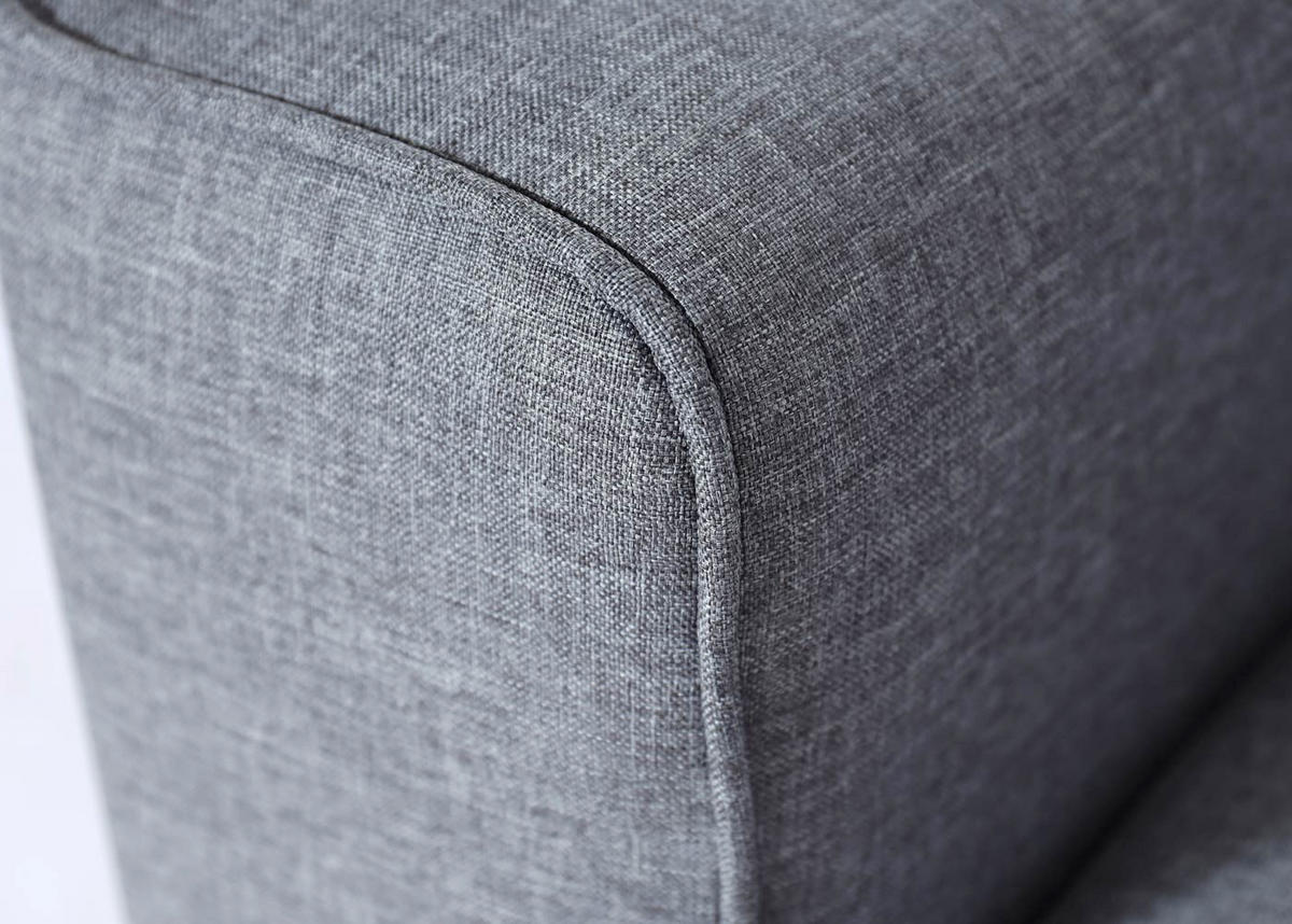 ECKSOFA MIT BETTKASTEN Grau - Grau, Textil (290/150cm) - MCW