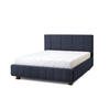 POLSTERBETT Reta 160x200 in Siena Dark Blue - Dunkelblau, Holz - Letti Moderni