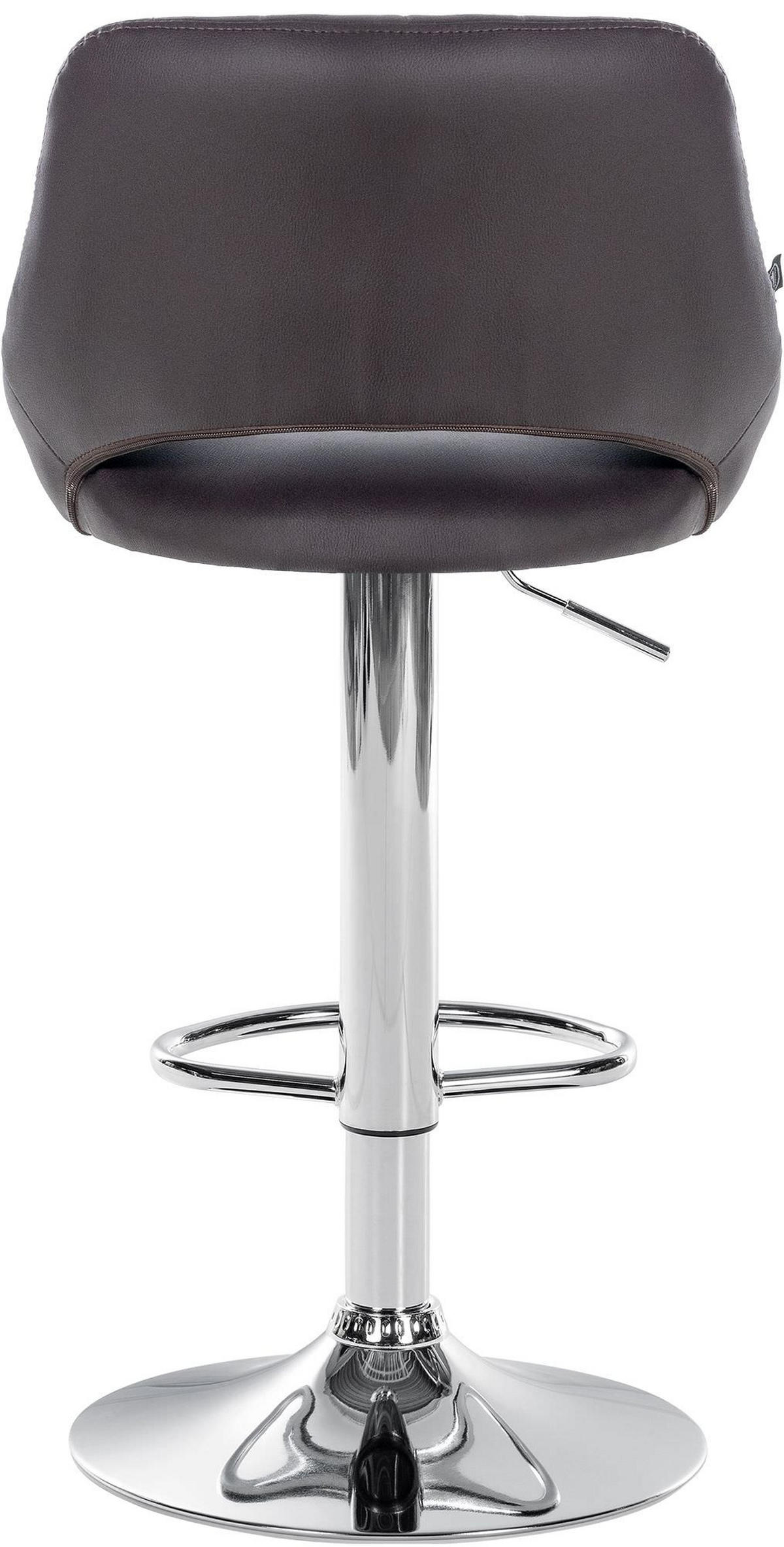BARHOCKER 2er Set Lederlook braun - Braun, Textil (47/85/48cm) - CLP