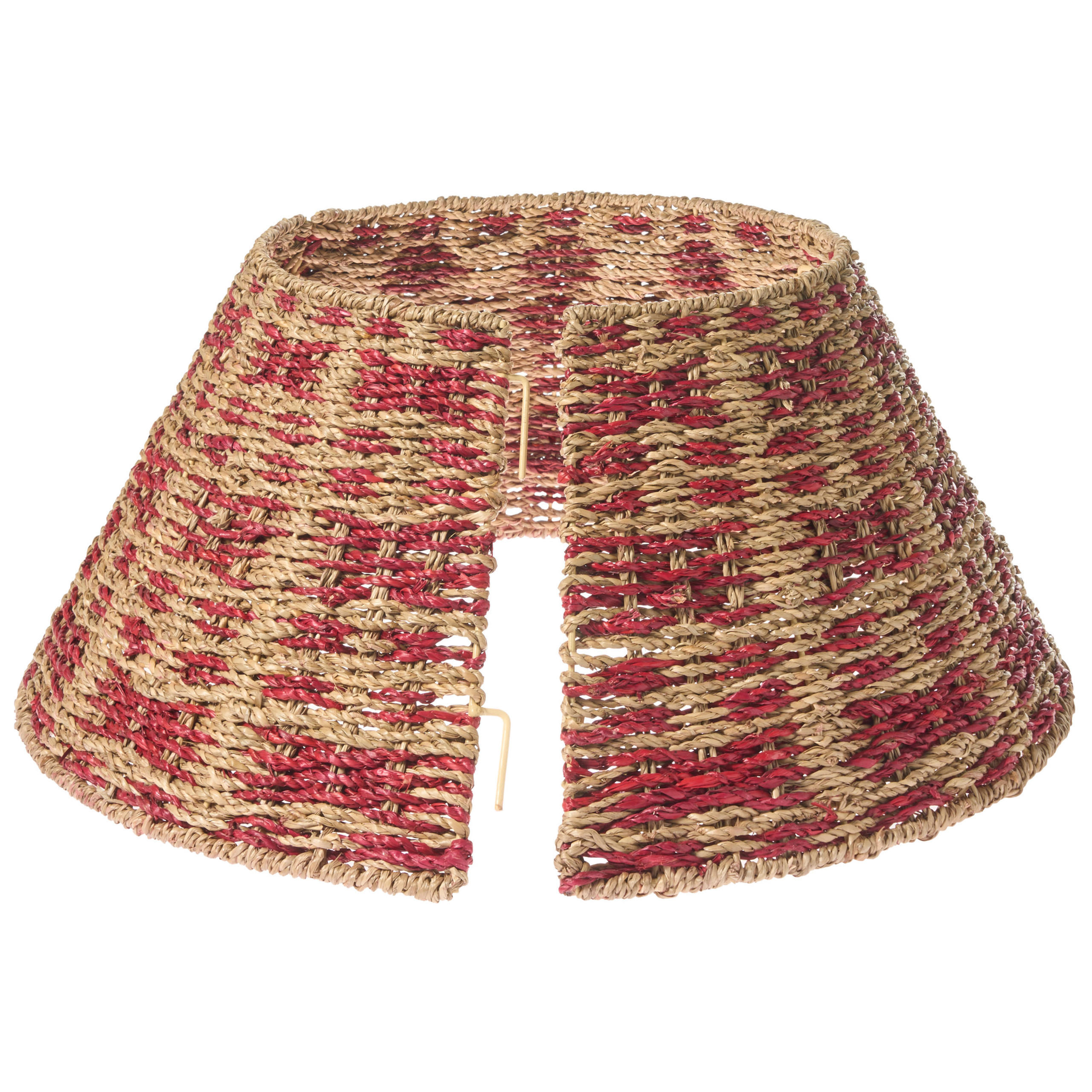 WEIHNACHTSBAUMKRAGEN 25 cm Naturfarben Neige - Naturfarben, Naturmaterialen (25cm) - Beliani