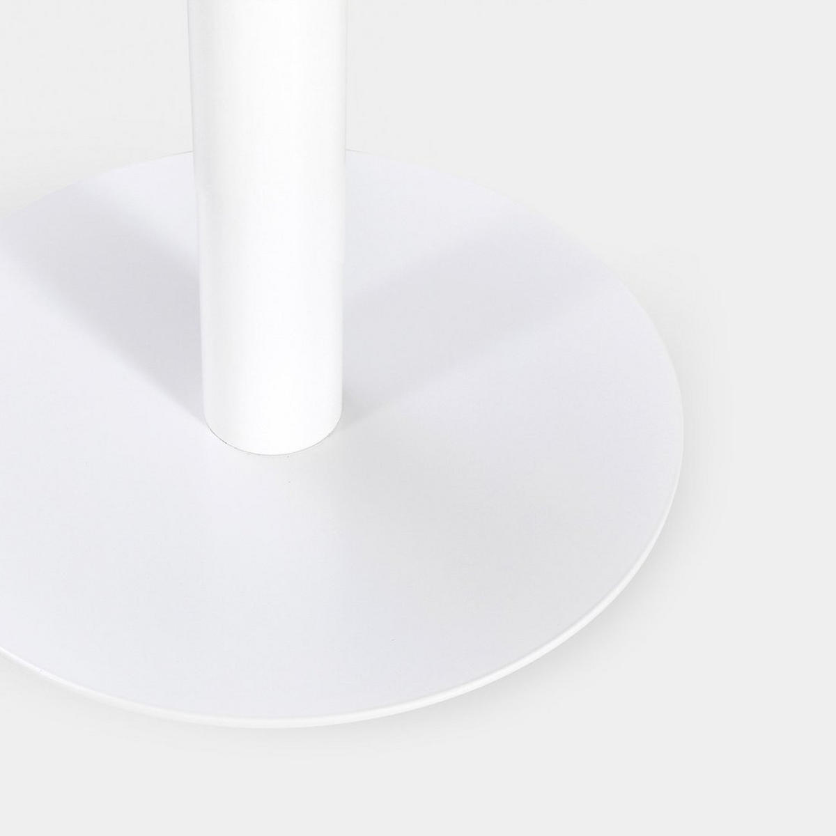 ESSTISCH Thule Weiß 60 cm x 76 cm - Weiß, Metall (60/60/76cm) - Klast Home