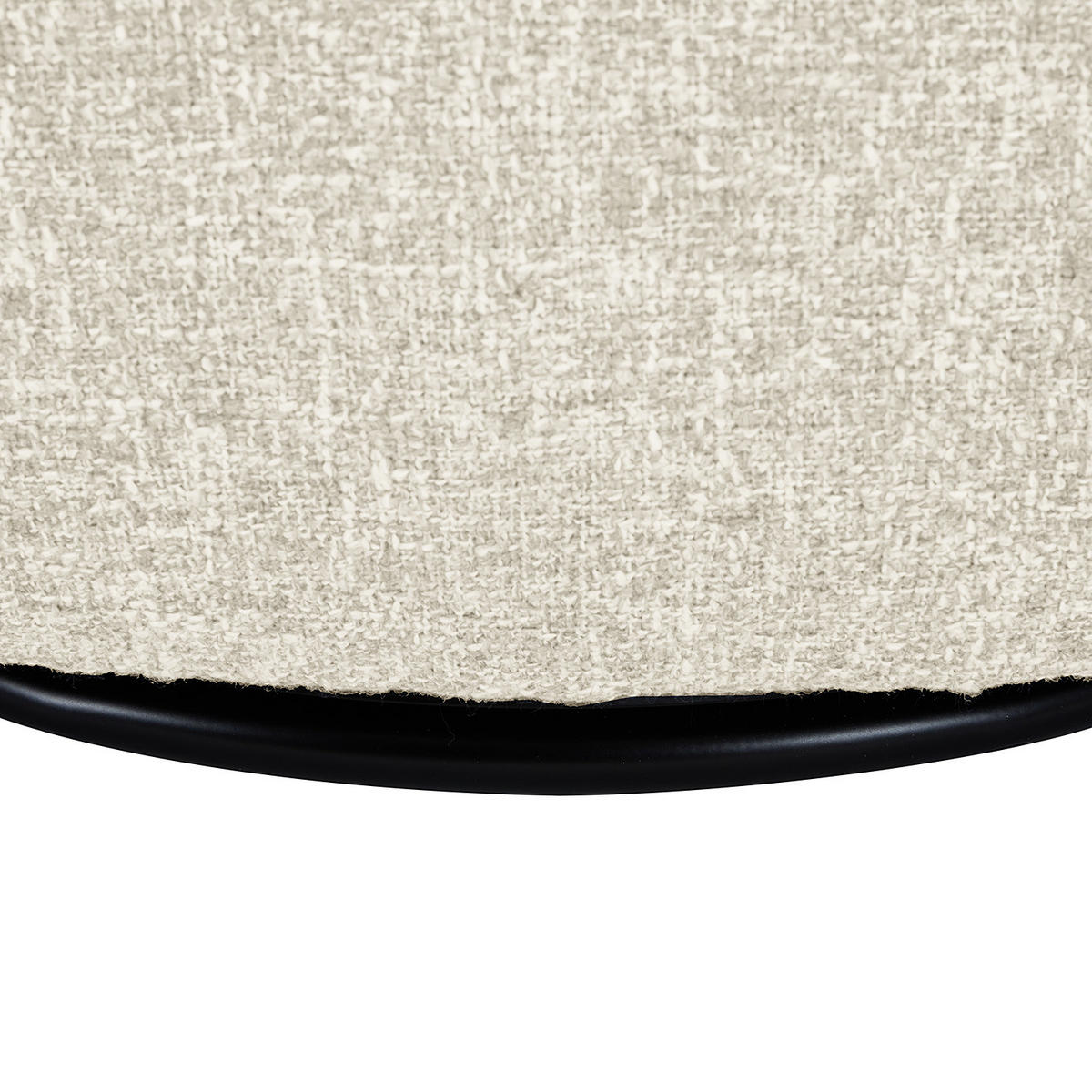 DREHSESSEL - Beige/Schwarz, Textil/Metall (80/81/76cm) - home24