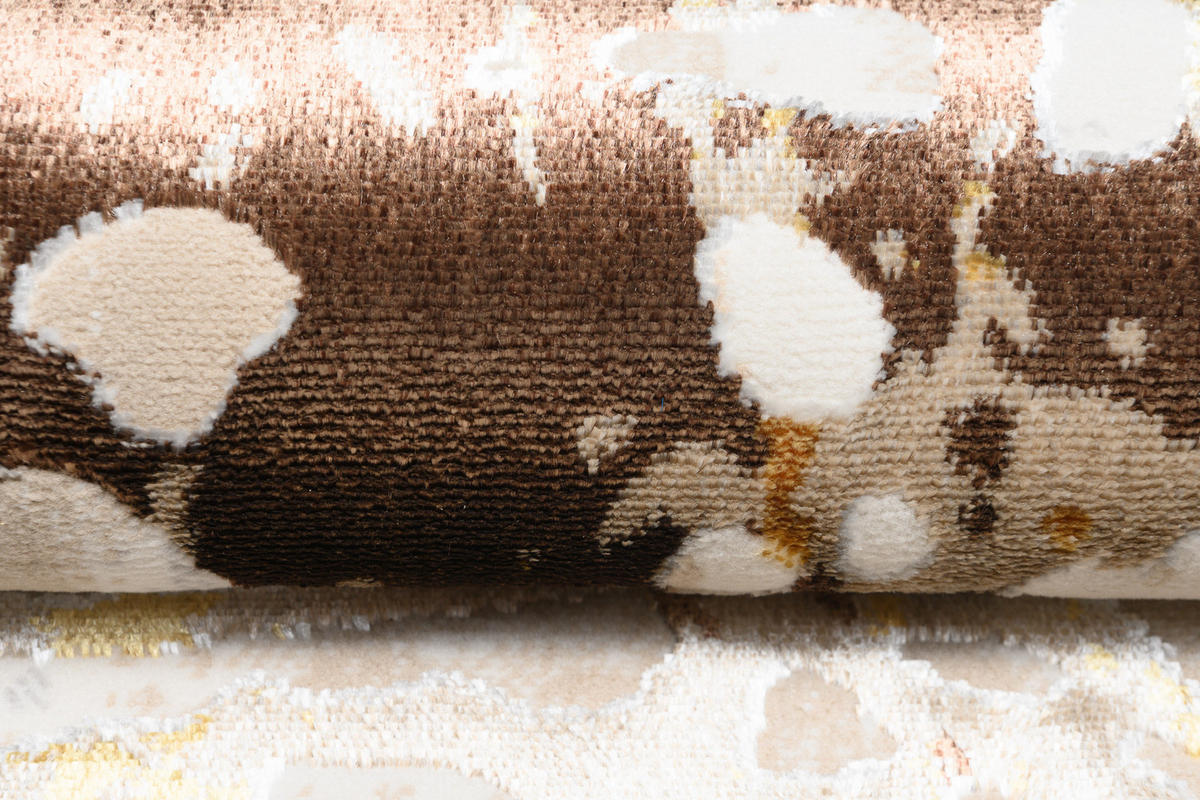 TEPPICH GOLDEN Creme 160/230 cm - Creme, Kunststoff (160/230cm) - Tapiso