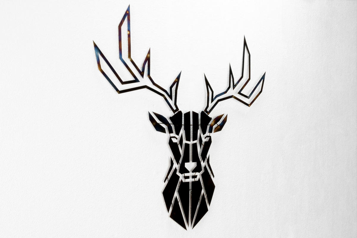 WANDDEKO Braun 80/77 cm - Braun, Metall (2.21/77/3cm) - KUNSTLOFT