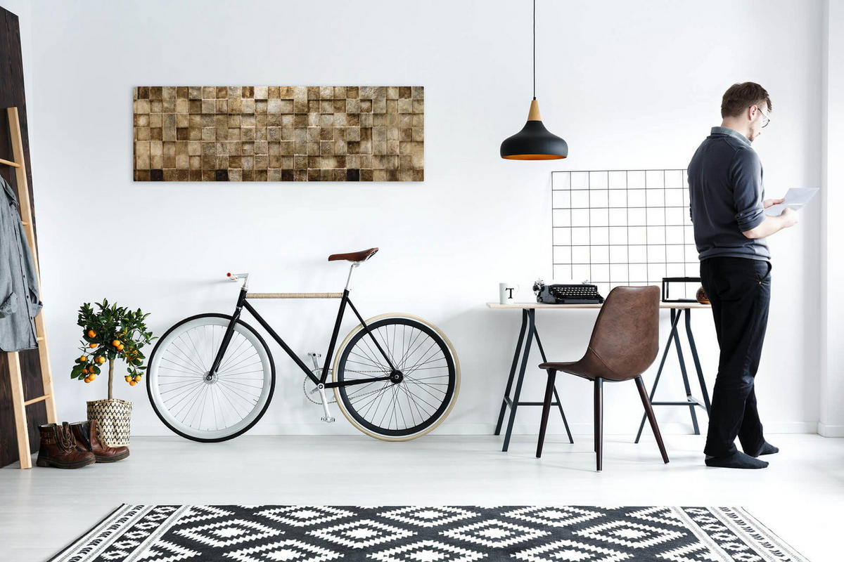 HOLZBILD Beige 144/44 cm - Beige/Braun, Holz (10/44cm) - KUNSTLOFT