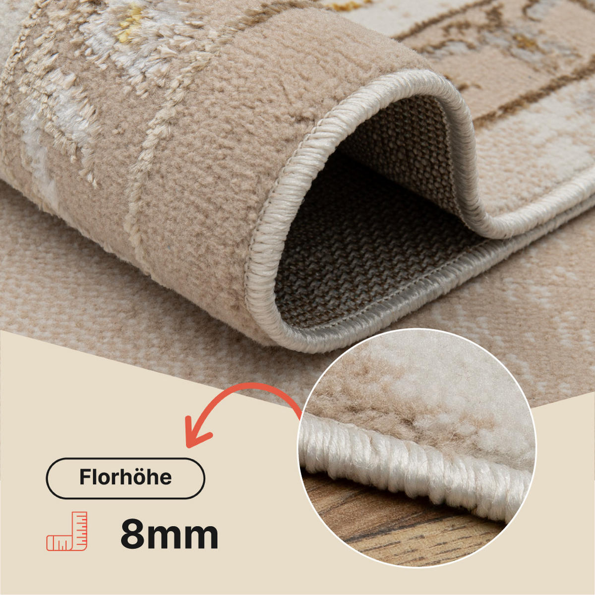 TEPPICH ARES Beige 300/400 cm - Beige, Textil (300/400cm) - Tapiso