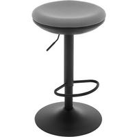 BARHOCKER, Metallgestell, Netzgewebe, Grau - Schwarz/Grau, Textil/Metall (41/64/41cm) - Woltu
