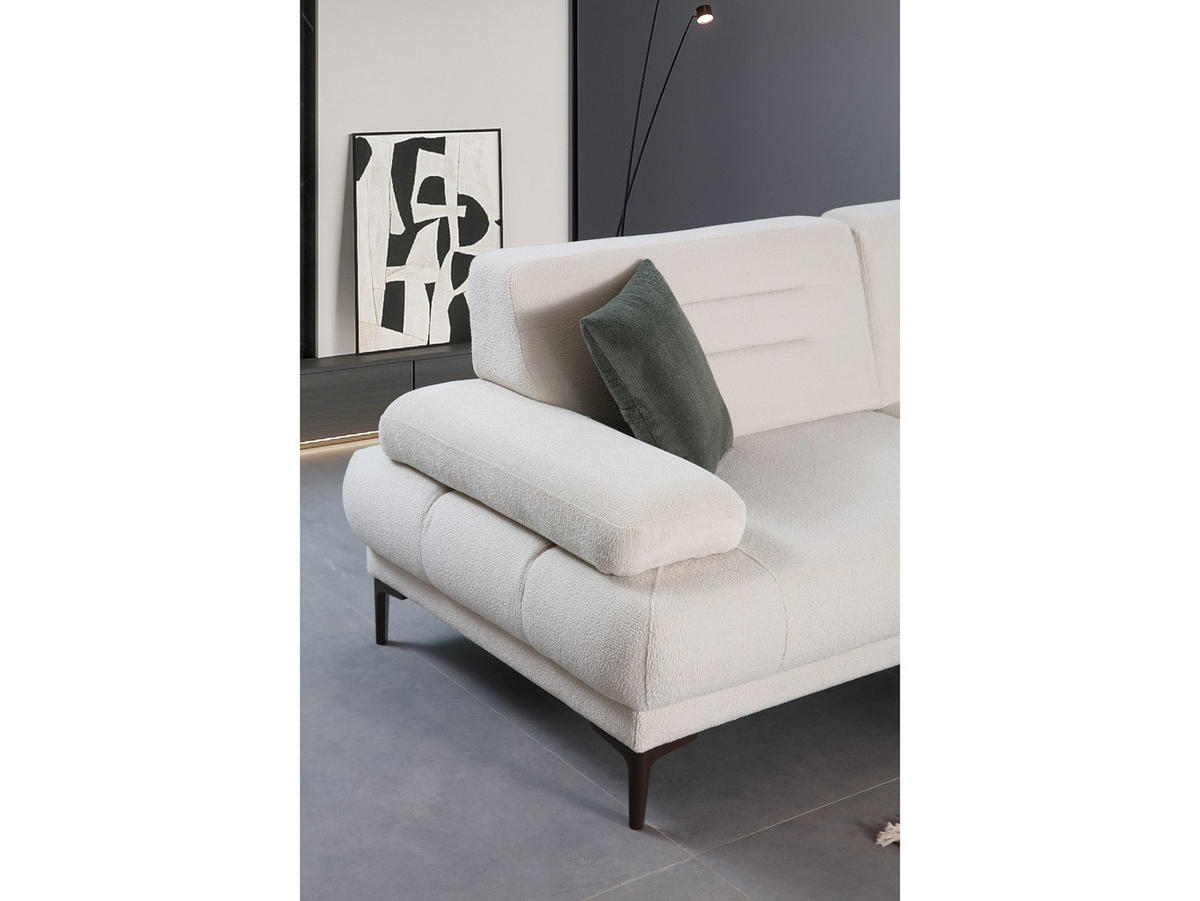 2-SITZER Sofa ELANORA, Creme - Creme, Kunststoff/Textil (190/84/103cm) - Villa Möbel