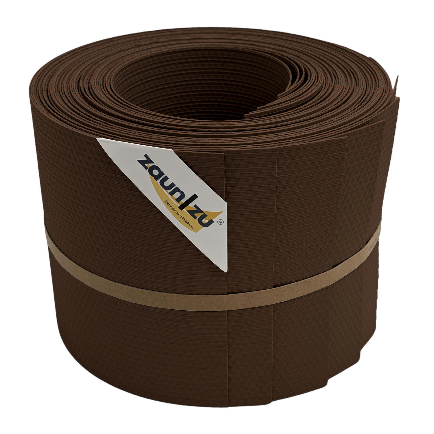 SICHTSCHUTZSTREIFEN Delux-R Einzelstreifen Wabenstruktur Braun 10x 2,55m - Braun, Kunststoff (255/19cm) - ZAUN|ZU