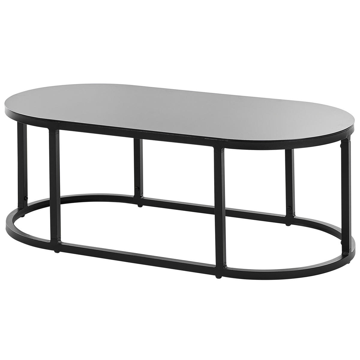 GARTENSOFA 3-Sitzer Aluminium weiß Montefalco - Creme, Metall (74/87/200cm) - Beliani
