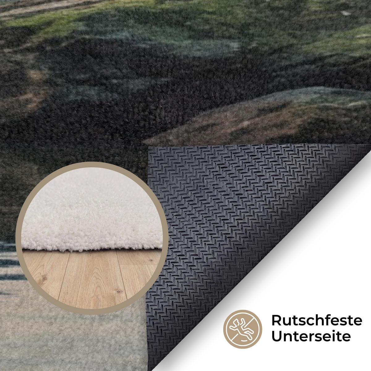 KOBERCE - Hory - Voda - Stromy - 140x200 cm - viacfarebná, textil/plast (140/0.4cm) - OnlyWow