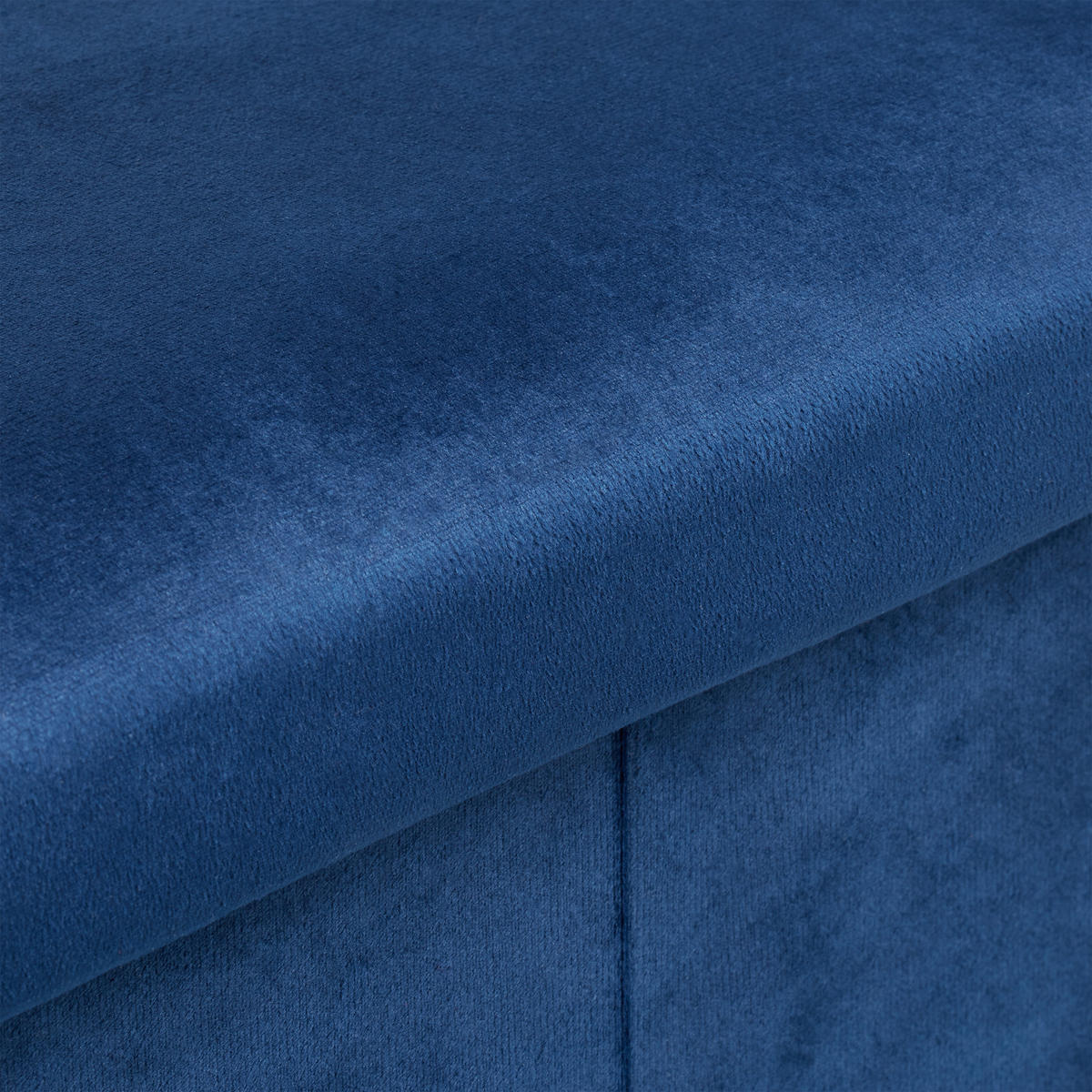 SITZBANK - Blau, Holzwerkstoff/Textil (77/38/39cm) - Relaxdays