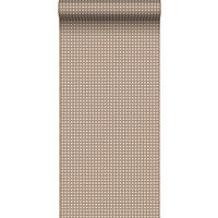 TAPETE Karomuster 53 cm x 10 m - Braun, Papier (53/1000cm) - Sanders & Sanders