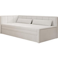 SCHLAFSOFA FULGEO mit Schlaffunktion & Bettkasten – Modernes 3-Sitzer Sofa, Liegefläche 200 x 150 cm - Weiß, Kunststoff (214/82/77cm) - Wohnideebilder