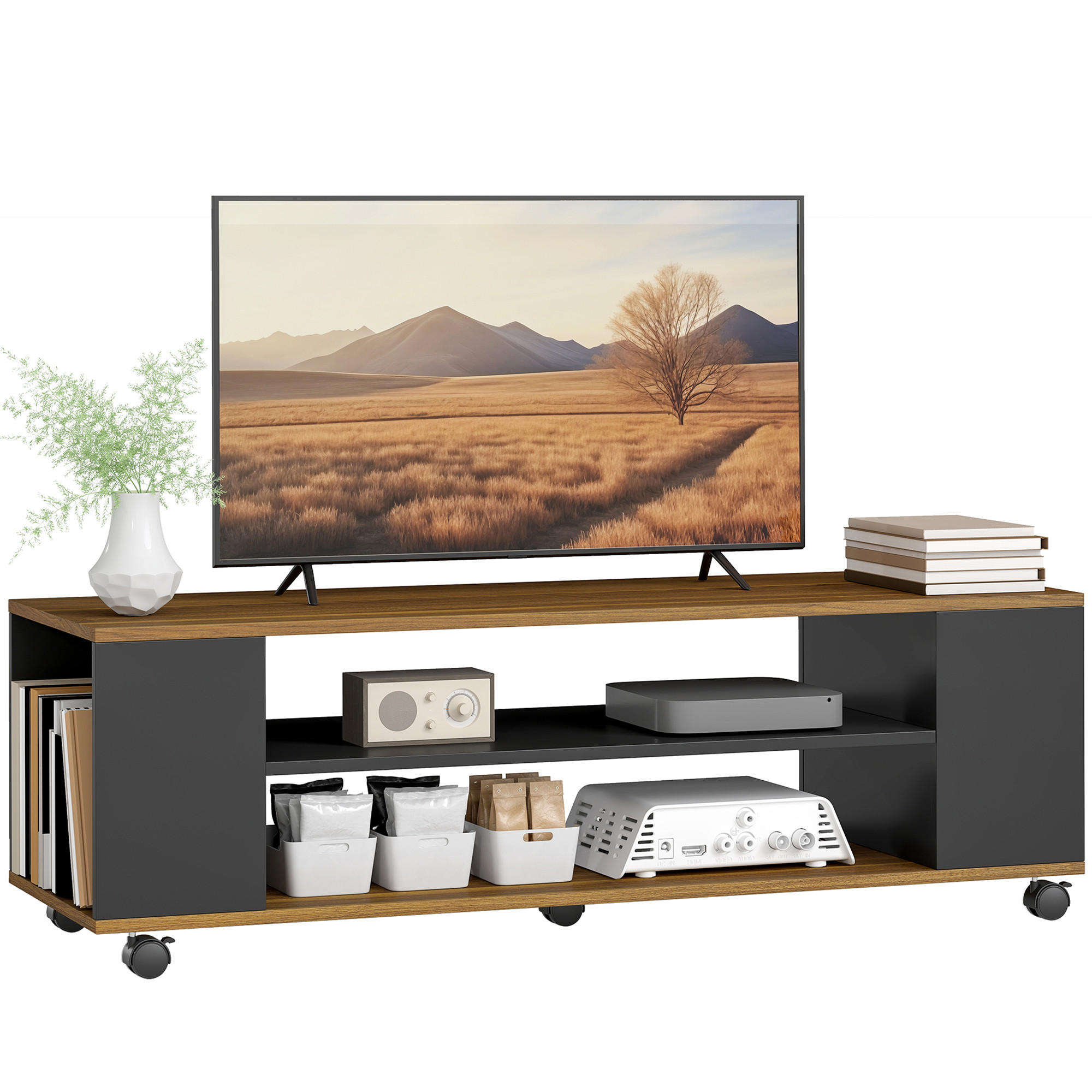 TV-MÖBEL Multicolor 1 Stück - Multicolor, Holzwerkstoff (120/38.5/40cm) - GiPP