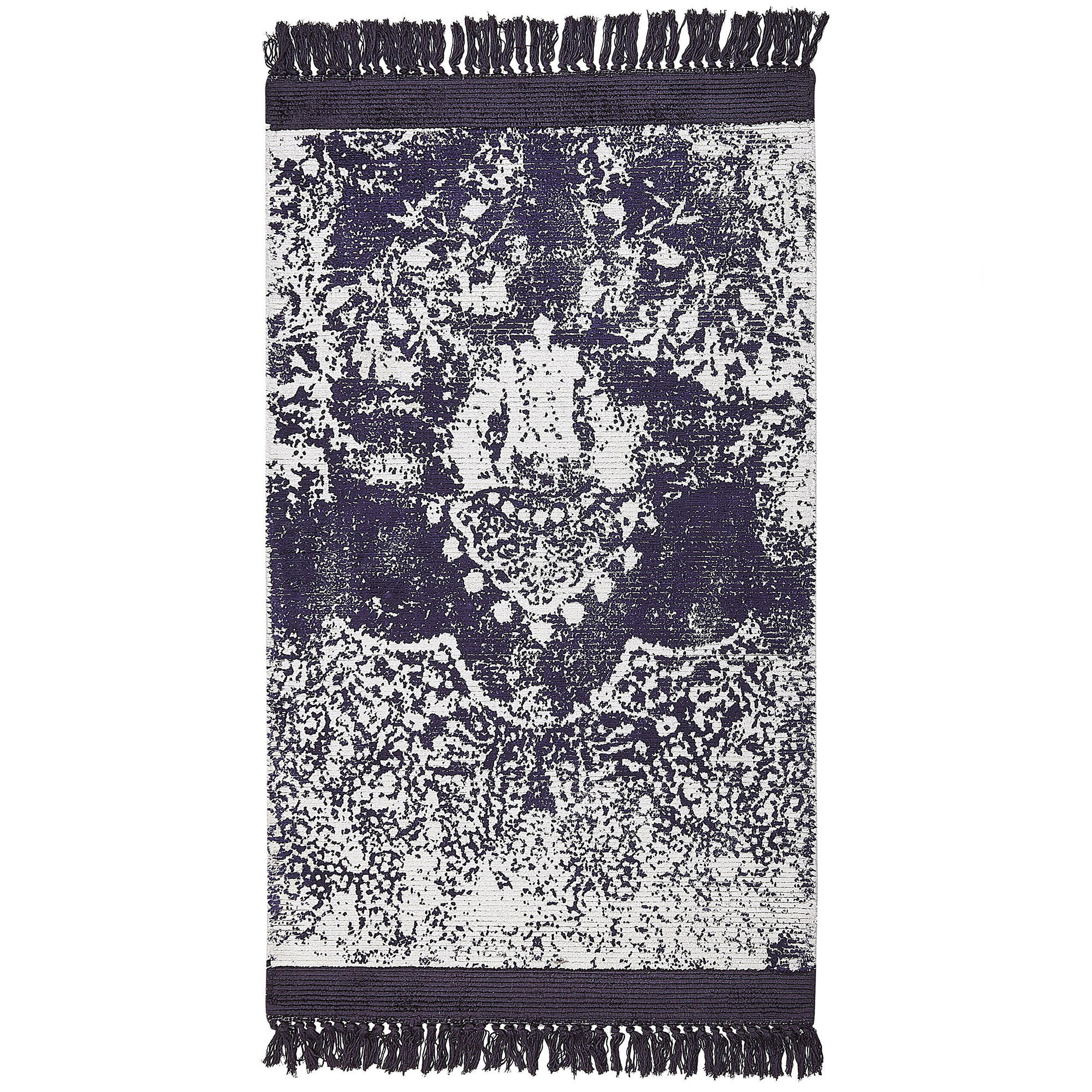 KURZFLOR-TEPPICH Akarsu 150/80 cm - Violett, Naturmaterialien (80/150cm) - Beliani