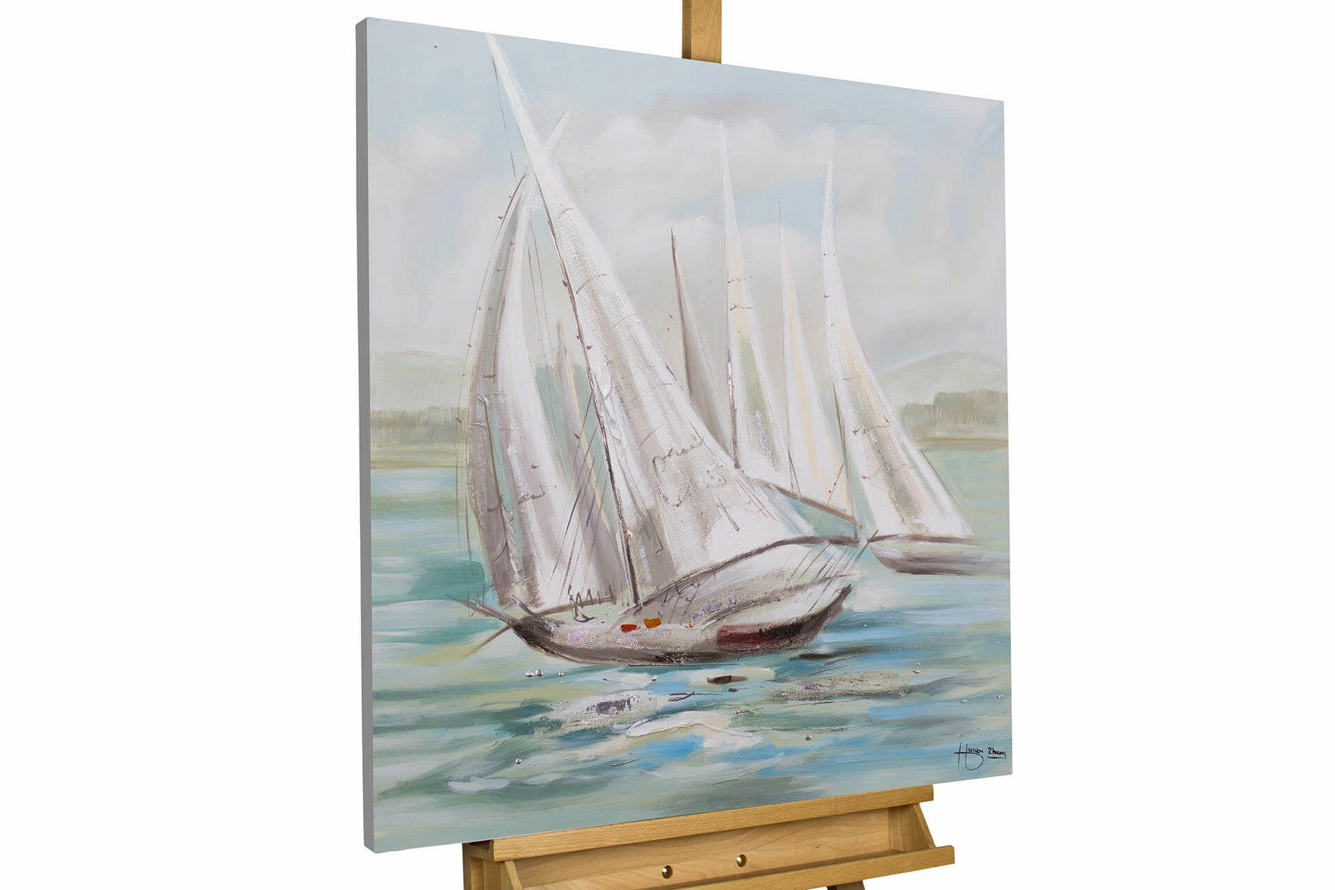KUNSTLOFT OLEJOMALBA 80/80 cm, Moře a pláž