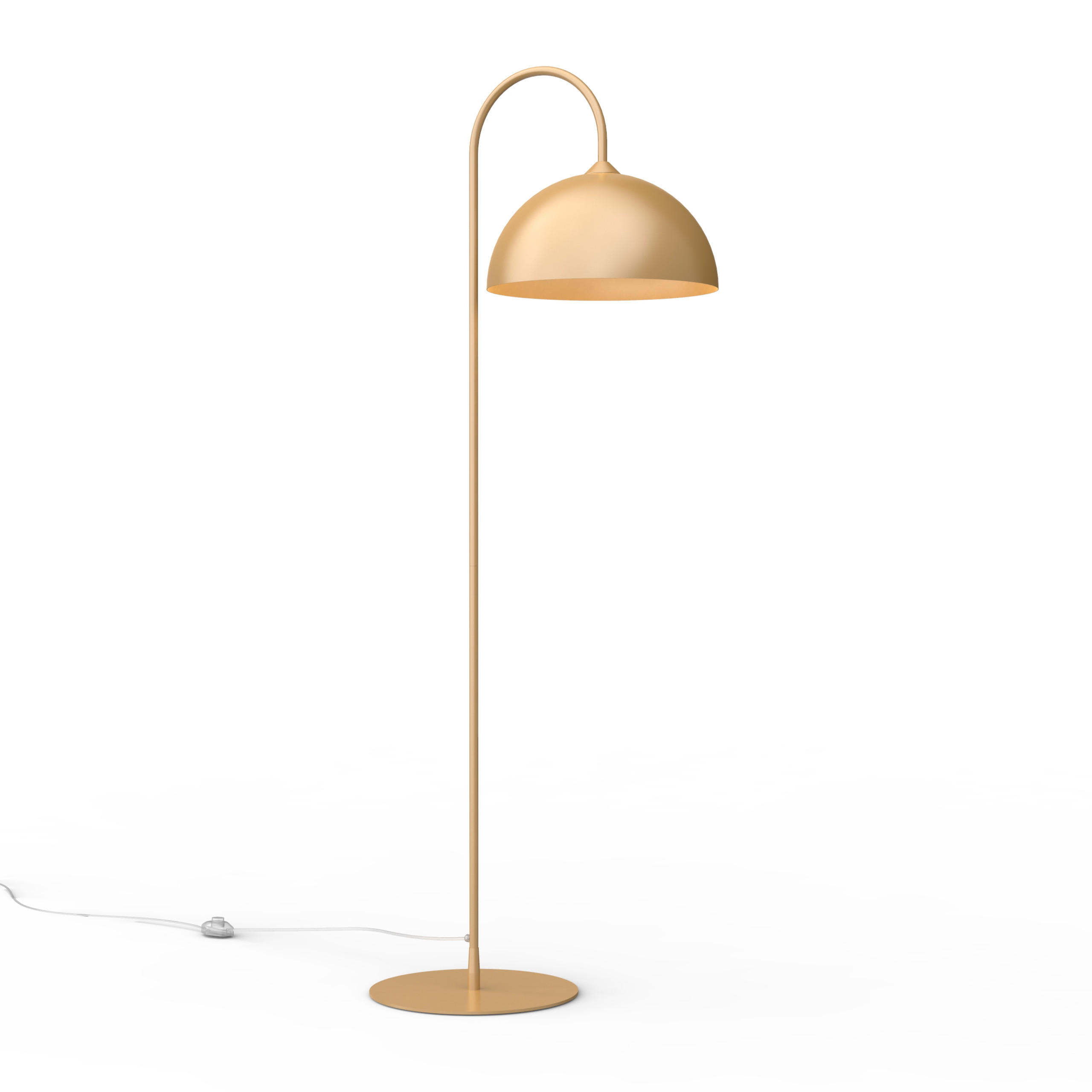 STEHLEUCHTE - Goldfarben, Metall (40/40/170cm) - Lumicom