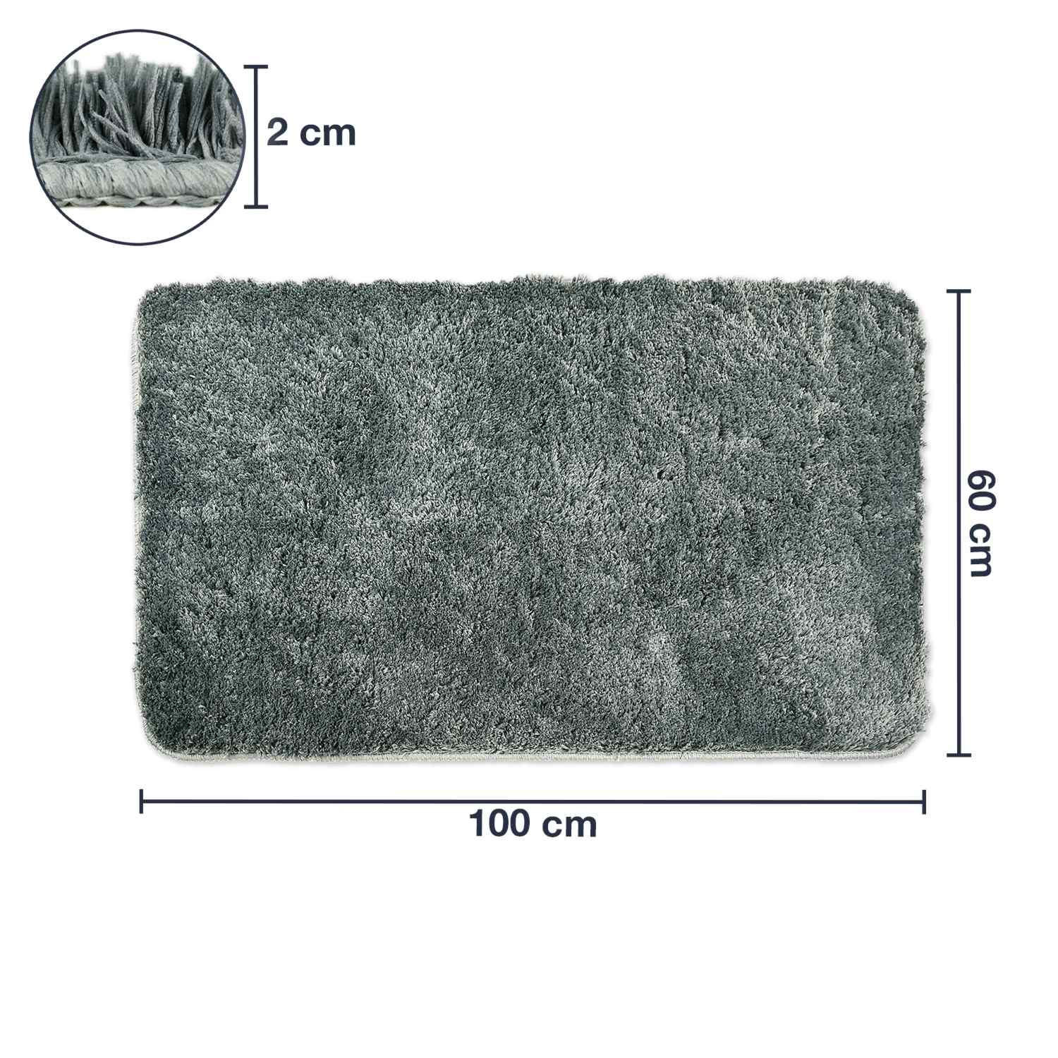 BADEMATTE Florenz - Grau, Textil (60/100cm) - WohnDirect
