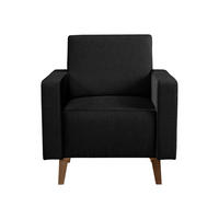 SESSEL Oviedo - Schwarz, Holz/Kunststoff (75/80/75cm) - MIRJAN24