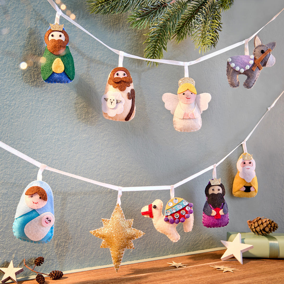 GIRLANDE X-Mas - Multicolor, Kunststoff (120/8/8cm) - BUTLERS