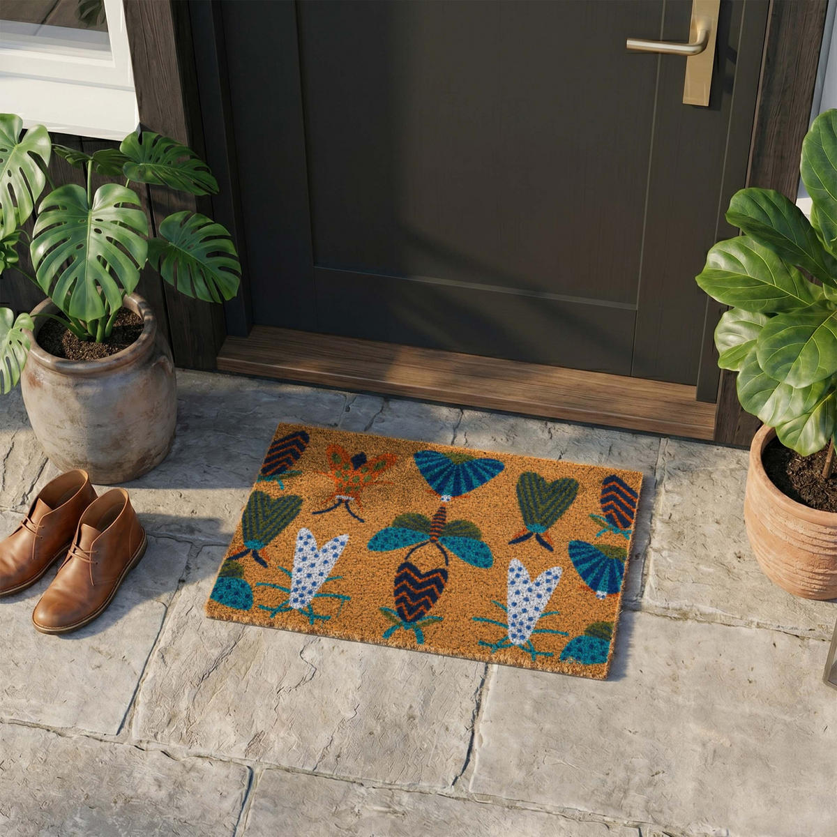 ROHOŽ - viacfarebná, textil/plast (60/40cm) - Relaxdays