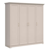 SCHRANK 4 Türen Perle Kaschmir - Beige, Holzwerkstoff (209.5/216/61cm) - Petits-meubles
