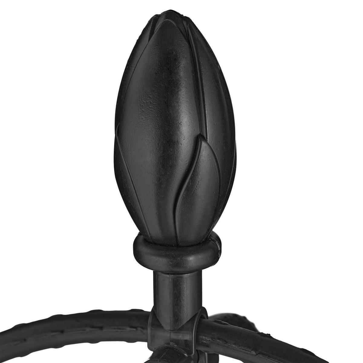 2xRANKHILFE - Schwarz, Kunststoff/Metall (35/190/35cm) - Relaxdays