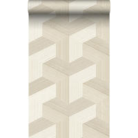 TAPETE 3D-Muster 53 cm x 10.05 m - Beige, Papier (53/1000cm) - Origin Wallcoverings
